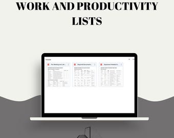 Work Productivity Planner: Time Management, Task Organizer (Digital Download)
