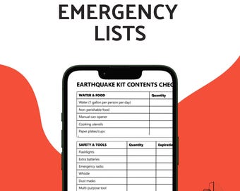 Emergency Preparedness Checklist: Family Safety Plan (PDF Download)