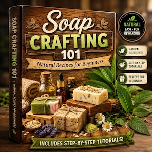 Soap Crafting 101 at Home: Natural Recipes for Beginners (eBook) PDF-Best Seller Trending Guide