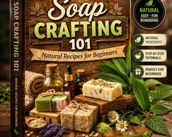Soap Crafting 101 at Home: Natural Recipes for Beginners (eBook) PDF-Best Seller Trending Guide