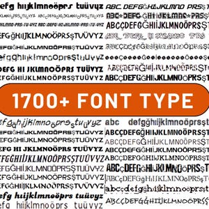 The Ultimate 1700+ Fonts - Font Bundle ttf svg Heart font, Cricut, Canva Font, Script Font, Digital Fonts, Procreate Fonts, Crafting font