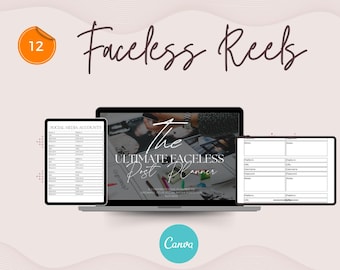 Canva Social Media Planner: Content Calendar & Marketing Organizer (PDF Download)