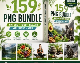 159 PNG Bundle – Nature, Food, Health, Research, Transparent Images