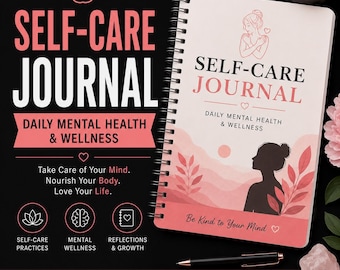 Self-Care Journal: Daily Mental Health & Wellness Tracker (PDF)