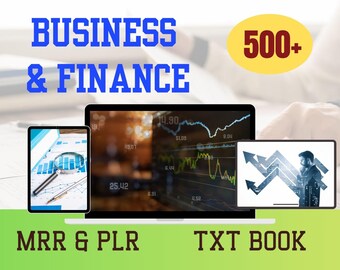 500+ Business Finance TXT Files Bundle (PLR MRR) Digital Download