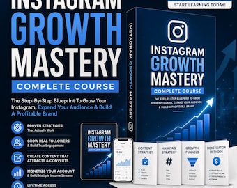 Instagram Growth Mastery Course – DFY Digital Product with Resell Rights
