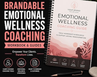 Brandable Emotional Wellness Coaching PDF: PLR Self-Help Guide (Digital Download)