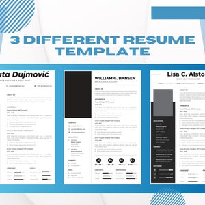 3 ATS-cv-sjabloon | Vriendelijke CV | Ats CV-sjabloon Word | Modern ATS-vriendelijk cv | Professioneel cv-sjabloon ATS