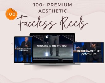 100 Faceless Reels Video Bundle: Viral TikTok & Instagram (Instant Download)