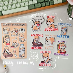 Sassy Shiba Inu Stickers