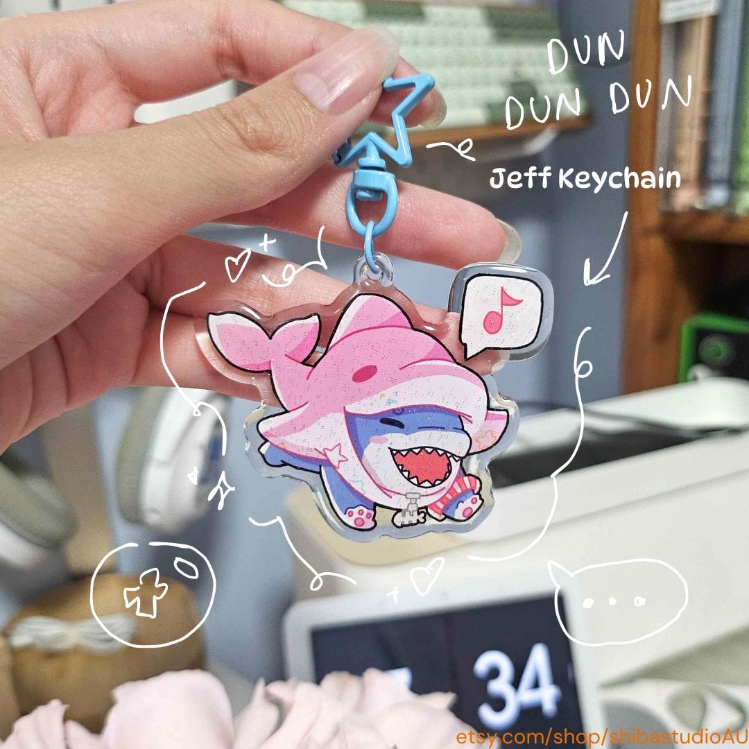 Marvel Rivals Jeff the Land Shark Acrylic Keychain - Etsy