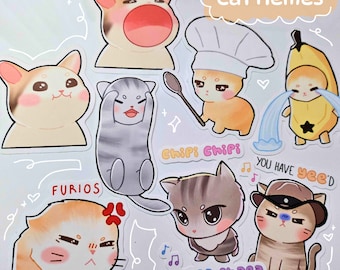 TikTok Cat Meme Stickers