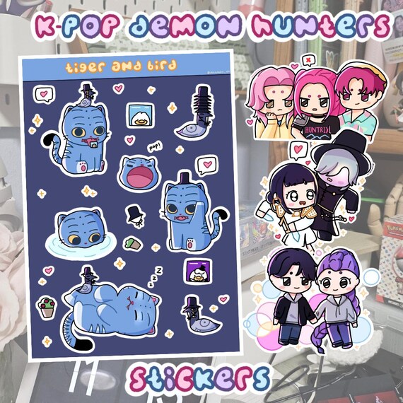 Adesivi Anime Huntrix 74 Pezzi - Stickers Impermeabili Per Laptop, Valigia, Diario, Stile Kpop Demon Huntrix