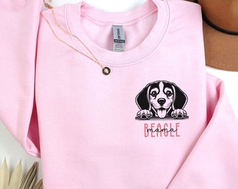 Beagle Mama Sweatshirt, Dog Mom Sweatshirt, New Dog Owner, Beagle Sweatshirt, Dog lover gift, Dog Mom gift, Dog Mom Sweatshirt