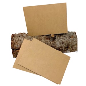 Blanko Postkarten | DIY Postkarten A6 | Kraftpapier leer | zum Selbstgestalten | Stückzahl wählbar