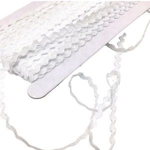 5 Meter Zackenlitze | weiß | 3,5 mm | (0,30 EUR/m) Zick Zack Borte