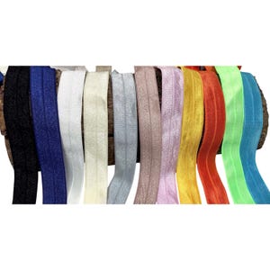 5 Meter Falzgummi 20mm elastisches Einfassband (0,92 EUR/Meter) Farbwahl Einfassgummi | glänzend | Faltgummi viele Farben zur Wahl