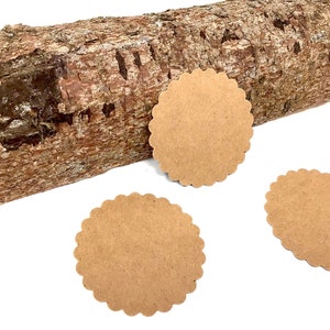 Geschenkanhänger 5cm | Tags | Kraftpapier | mit oder ohne Lochung | Stückzahl wählbar