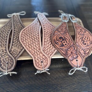 Custom Made Spur Straps - Dovewing style