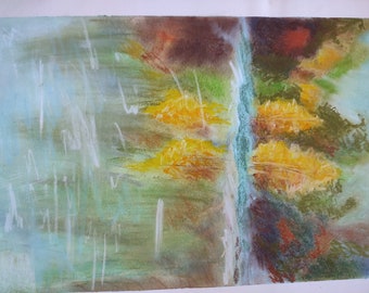 Soft pastel nature drawing