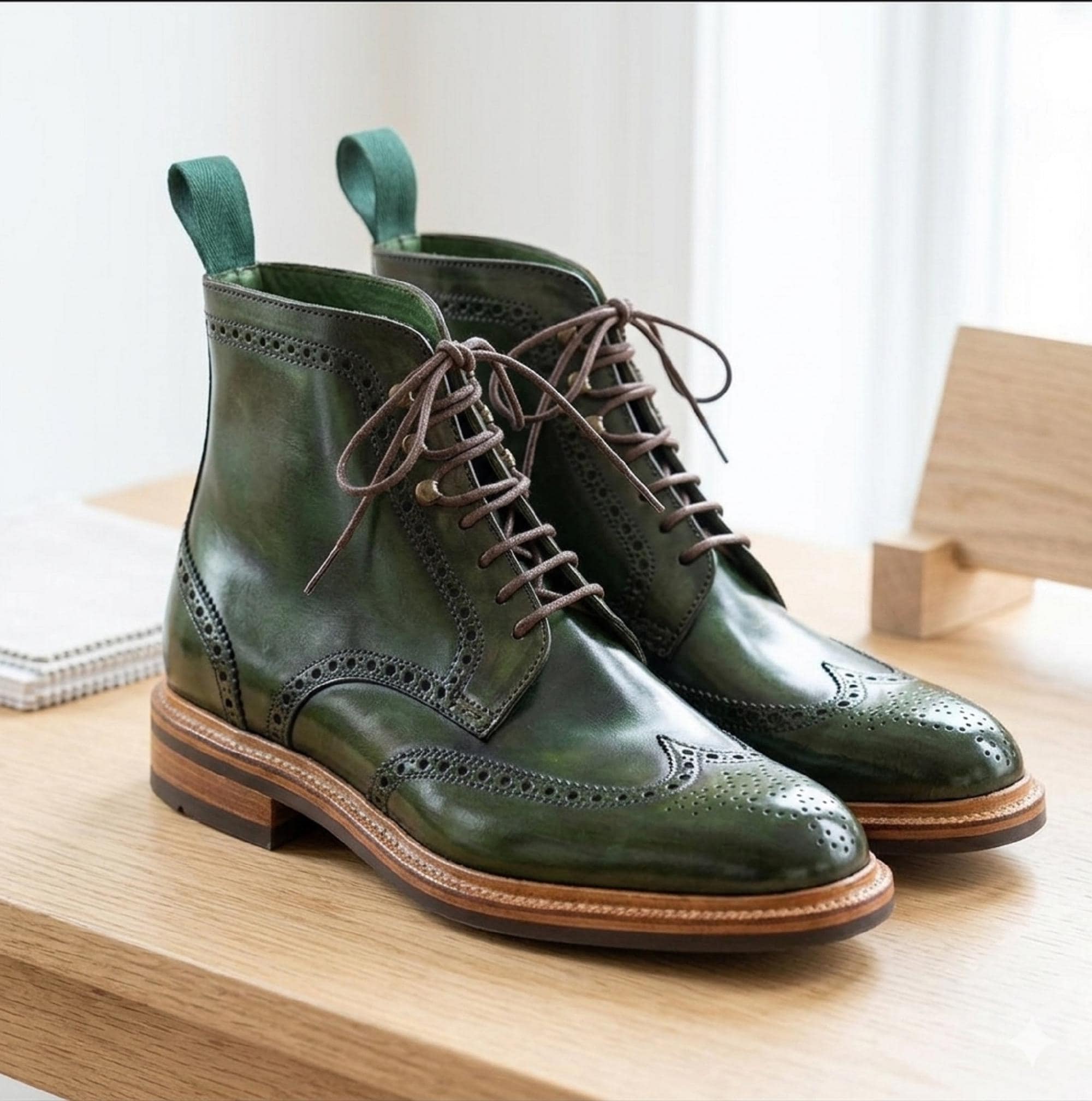 Mens Green Dress Boots - Etsy
