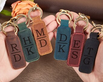 Personalized Leather Keychain, Customized Keychain, Custom Leather Key chain, coordinates key chain,Boyfriend Gift,Dad Gift,Anniversary gift