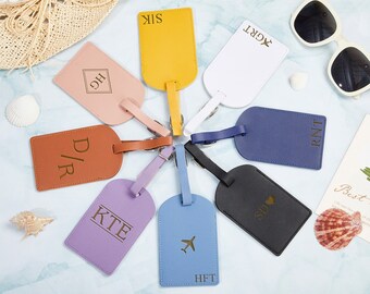 Luggage tags personalized,Vegan Leather luggage tags, luggage tag favor, luggage tags wedding, wedding favors,Custom Luggage Tag Travel Gift