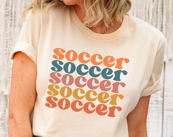 Retro Soccer Tee: Comfort Colors Graphic T-Shirt