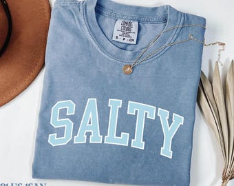 Salty Retro T-Shirt: Comfort Colors Beach Tee