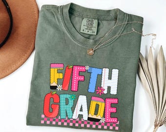 Fifth Grade Shirt, Cute 5th Grade Teacher Tshirt, Fifth Grade Teacher Appreciation Gift,First Day of School Gift, Team Back to School Shirts