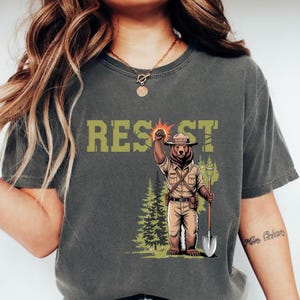 Smokey Bear Environmental Tee: Protect National Parks Shirt