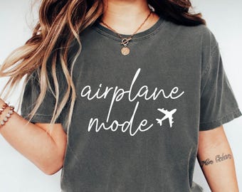 Airplane Mode Comfort Colors Tee - Travel Shirt