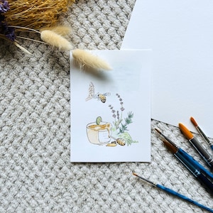 Aquarelle | Carte de voeux à offrir | Peinte à la main, sur mesure
