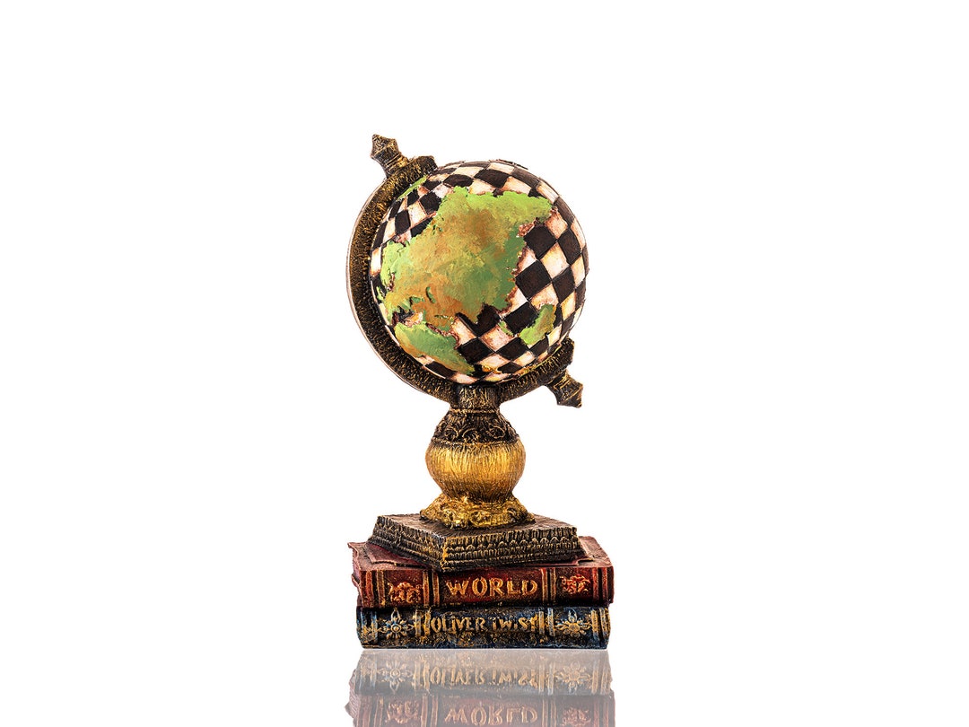 Large world globe sculpture statue world globe statue globe with