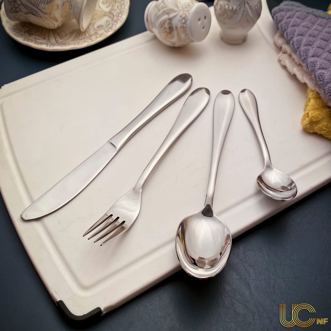 Flatware Set Service for 6 Silverware Made 24 Piece Set - Etsy