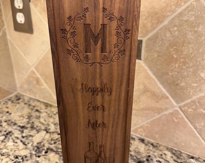 Wooden Wine Box, Wine Box, Wedding Wine Box, Wedding Gift for Couple, Engraved Wine Opener, Personalized Wine Box Gift Set, Wine Opener,MEJA