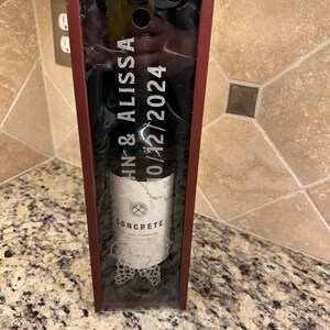 Wooden Wine Box, Wine Box, Wedding Wine Box, Wedding Gift for Couple, Engraved Wine Opener, Personalized Wine Box Gift Set, Wine Opener,MEJA