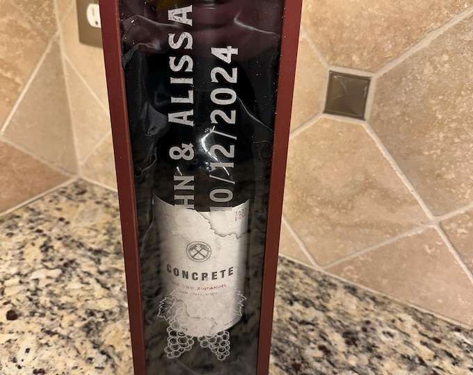 Wooden Wine Box, Wine Box, Wedding Wine Box, Wedding Gift for Couple, Engraved Wine Opener, Personalized Wine Box Gift Set, Wine Opener,MEJA