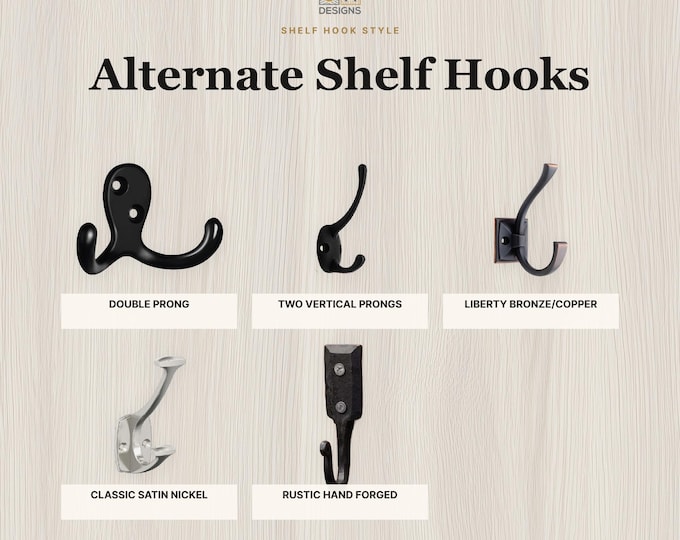 Rustic Shelf Hook Alternatives