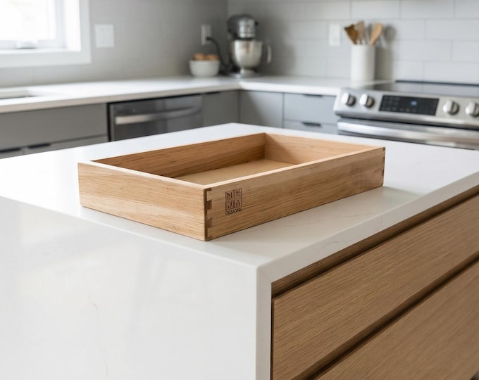 Custom Handmade Wooden Drawer Box: Kitchen, Vanity, Desk Replacement