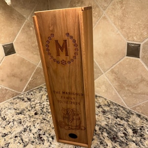 Wooden Wine Box, Wine Box, Wedding Wine Box, Wedding Gift for Couple, Engraved Wine Opener, Personalized Wine Box Gift Set, Wine Opener,MEJA