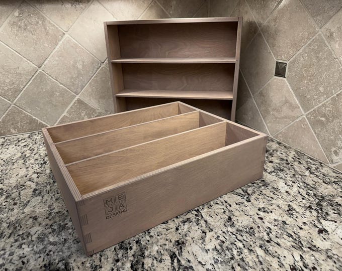 Custom Handmade Wooden Drawer Box: Kitchen, Vanity, Desk Replacement