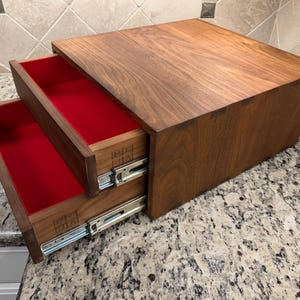Custom Wood Drawer Unit: Handmade Kitchen Cabinet Organizer
