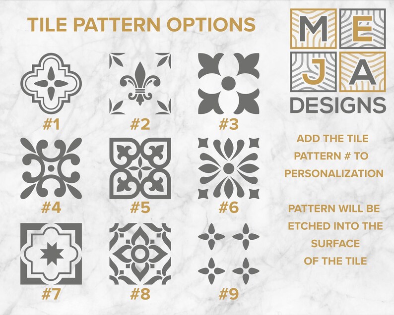 Visayan Text Tile Custom Sample Tile: MEJA Designs Color, Pattern & Inlay Test - Etsy