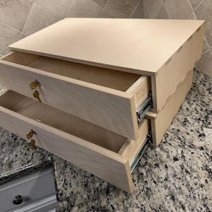Custom Wood Drawer Box: Handmade Kitchen Cabinet Organizer - Etsy