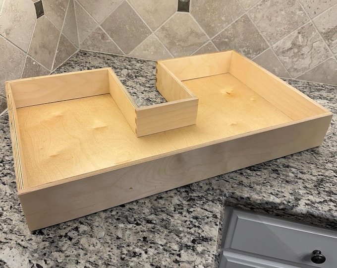 Custom Handmade Wooden Drawer Box: Kitchen, Vanity, Desk Replacement