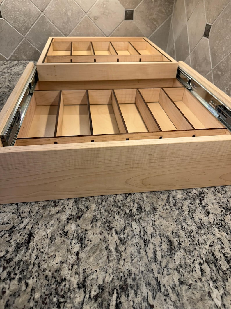 Custom Wood Drawer Box: Handmade Cabinet Replacement, Made to Order - Etsy