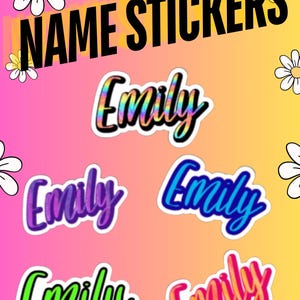 Stickers vinyles personnalisés avec nom découpé, Stickers citation personnalisée, Imperméables, Décoration de bouteille d'eau, Sticker pour ordinateur portable, Idées cadeaux, Cadeau enfant