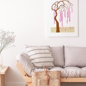 Minimalist Willow Tree Wall Art | Digital Downloadable and Affordable Decor | Unique Indoor Art