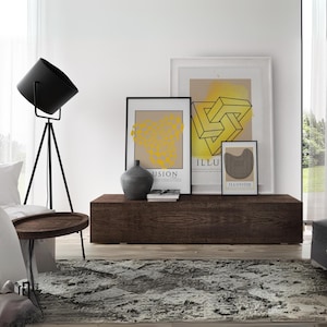 Set of 3 Optical Illusion Modern Wall Art Prints - Unique Downloadable Home Decor for Living Room